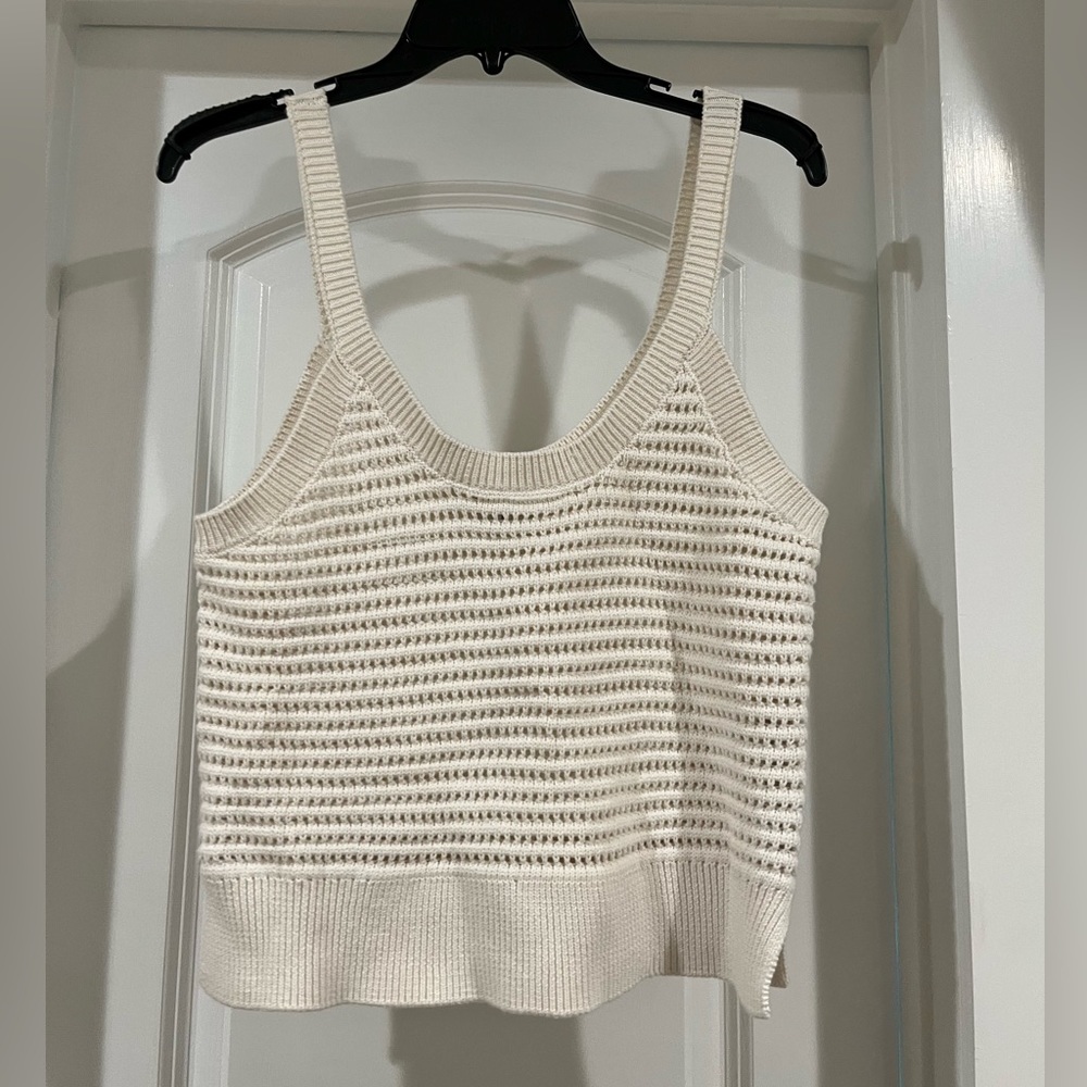 Abercrombie & Fitch Cream Knit Tank Top